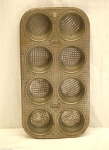 Vtg. Metal Ekco Ovenex X-80 Bakeware Baking Muffin Pan Kitchen Tool Decor USA b - £14.07 GBP