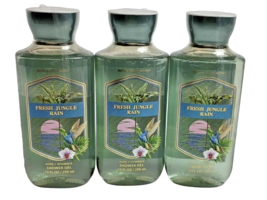 3 Bottles Bath &amp; Body Works Fresh Jungle Rain Shower Gel 10 Oz. Each - $32.95