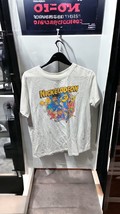Nickelodeon Womens Shirt Med White Spongebob Stimpy Rugrats Retro Cartoon - £7.76 GBP