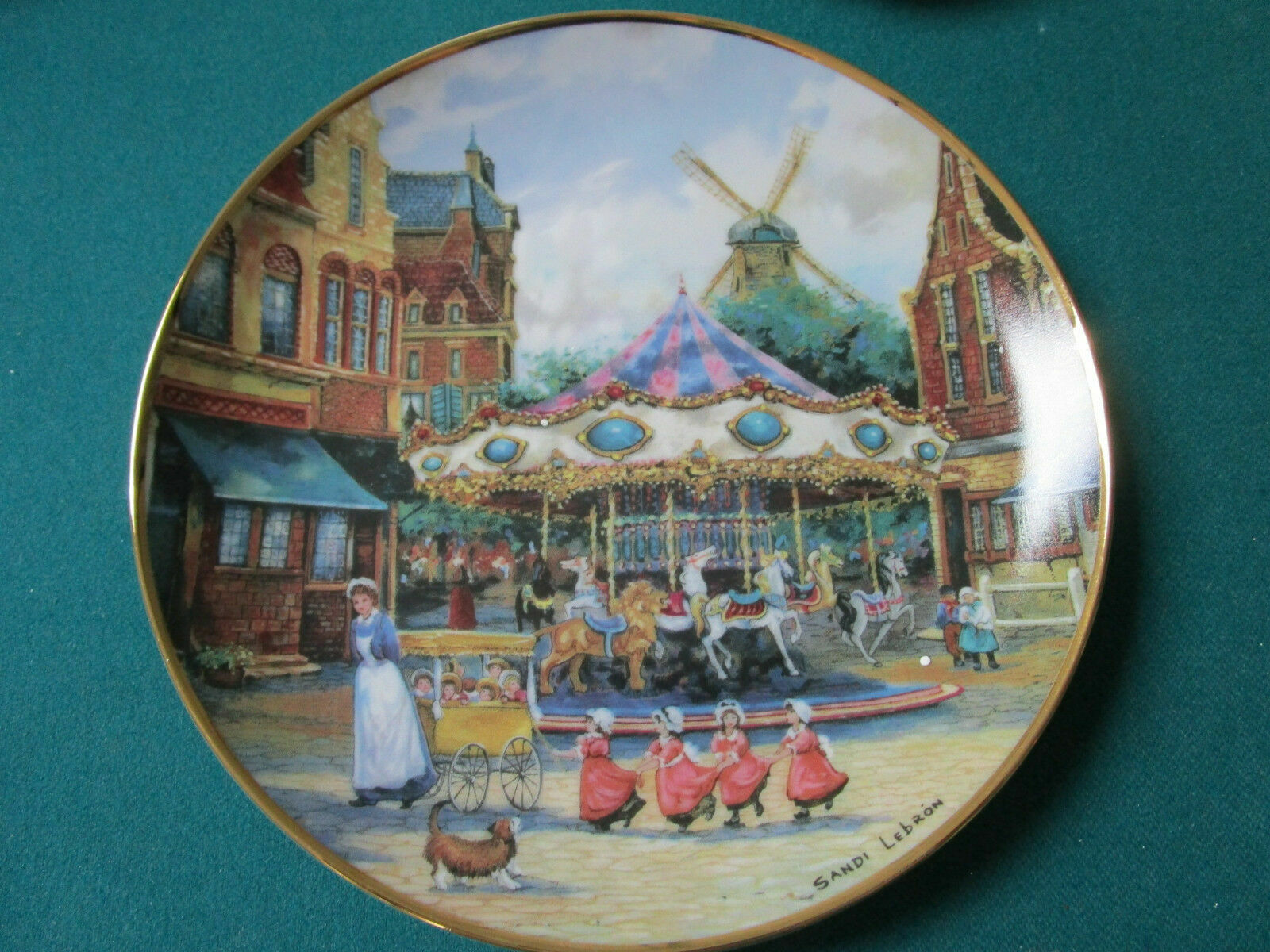 FRANKLIN MINT 3 CAROUSEL VICTORIAN PLATES BY SANDY LEBRON NIB  PICK 1 - $38.99