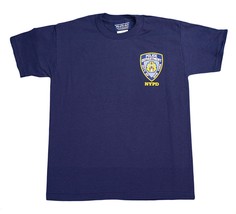 NYPD Kids Officially Licensed Tee (Police Back, Kids, Navy / Gold) - £15.62 GBP