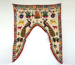 Vintage Welcome Gate Toran Door Valance Window Décor Tapestry Wall Hanging DV36 - £58.40 GBP