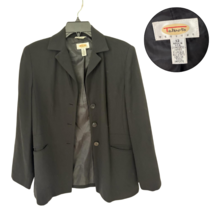 Talbots Petites Black Women&#39;s Blazer Jacket Size 12 - $585.70 MXN