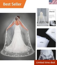 Lightweight 118” Bridal Tulle Veil with Comb - Blush Charm for Beautiful... - $782.14 MXN