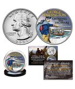 2021 Washington Crossing the Delaware Quarter Genuine US Coin - COLORIZED - $14.95