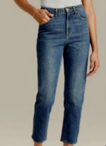 Wild Fable Highest Rise Straight 5 Button Fly Jeans Size 0 / 25 WAIST Blue NWT - £11.77 GBP