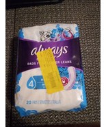 Always Discreet Incontinence Pads #4 - 20ct (ZZ75) - $9.50