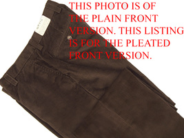 NEW! $149 Orvis Stretch Corduroy Pants (Cords)!  32 x 30  *Pleated Front*  Brown - £59.25 GBP