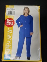 Butterick Sewing Pattern 5352 Misses Plus Size Jacket Top Pants UNCUT Vi... - $127.52 MXN