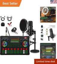 Podcast Equipment Bundle, 48V XLR Podcast Microphone Bundle, Voice Chang... - $114.40