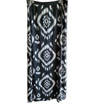 Pre-owned Black &amp; White Graphic Print Maxi Skirt Size S (6) - $16.00