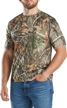 Men&#39;s RealTree Edge Camo Short Sleeve T-shirt Camouflage Hunting Medium or Large - £3.84 GBP+