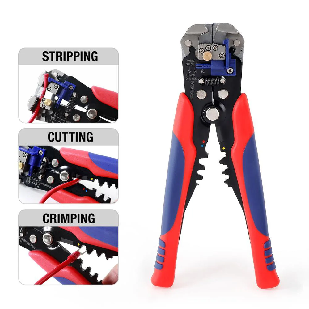 WORKPRO 8-inch/210mm Self-Adjusting Wire Stripper Automatic Wire Stripper Cping  - $269.22