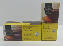 Farmer Brothers Premium Herbal Tea, Lively Lemon, 6/25 ct boxes - £33.57 GBP