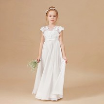 Kids Dress Ladies White Flower Girl Wedding - £83.45 GBP