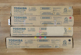Cosmetic Imperfection Toshiba T-FC75U CMYK Cartridge Set e-STUDIO 5560C/ 6560C - $391.05