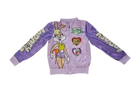 Looney Tunes Members Only Babs Bunny Pink Purple Windbreaker Jacket Sz S... - $29.40