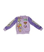 Looney Tunes Members Only Babs Bunny Pink Purple Windbreaker Jacket Sz S... - $540.65 MXN