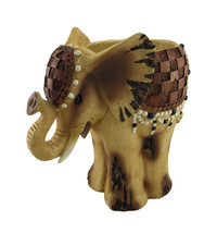 Scratch &amp; Dent Wooden Look African Elephant Planter 15 In. - £27.19 GBP