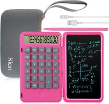 Hion Calculator,12-Digit Large Display Office Desk Calcultors With, Pink - $31.99