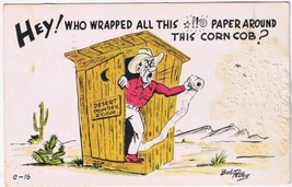 Postcard Comic Who Wrapped Paper Around This Corn Cob Bob Petley - £3.09 GBP