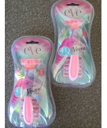 Two (2) Eve Lady Vogue Trio Disposable Razors ~ Four (4) Aloe Strip Cart... - $284.83 MXN