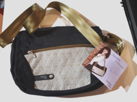 AmeriBag Crossbody Shoulder Purse Travel Bag. Jazzmin collection. Black Gray - £39.56 GBP