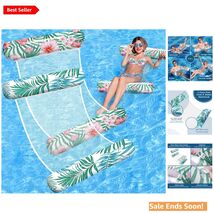 2-Pack Inflatable Pool Floats - 4-in-1 Multi-Purpose Hammocks for Adults - $37.57