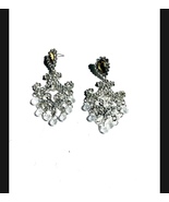 Lovely Iced Chandelier Pierced Earrings - £19.86 GBP