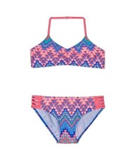 GOSSIP GIRL Girl&#39;s Fashion Swimsuit, 2-Piece, Aztec Blue, Size 16 - £7.93 GBP