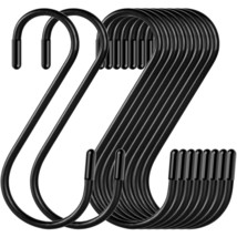 30 Pack S Hooks,3.54 In Matte Black Heavy Duty Metal S Hooks Can With Stand Up T - £14.06 GBP