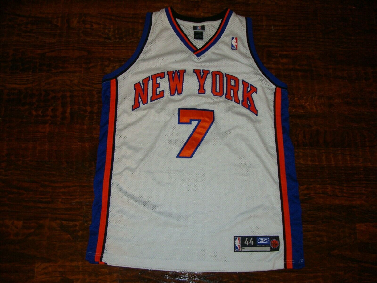 Primary image for Vintage Reebok New York Knicks Channing Frye NBA Basketball Jersey 44