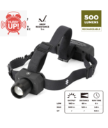 Swiss Tech Rechargeable LED Headlamp, Weatherproof, UV Blood Tracker, 50... - £34.40 GBP