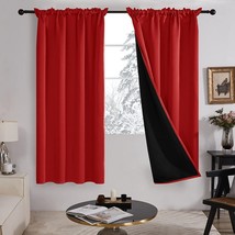 Deconovo 72 Curtains Blackout 100 Percent Room Darkening, Solid, 2 Panels). - $43.98