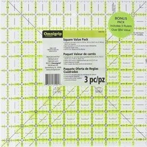 NIP SEALED Dritz 6.5in 8.5in 10.5in Omnigrip Square Ruler Combo Pack - $34.60