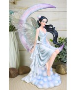 Large Celestial Crescent Moon Air Elemental Fairy Statue 11&quot;H By Nene Th... - $104.14 CAD