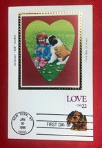 ZAYIX 1986 US Colorano FDC Maxi Card 2202 - Love Stamp - Dogs 010222-SM63 - £1.58 GBP
