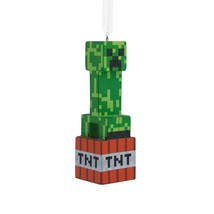 Hallmark Ornaments Minecraft Creeper on TNT Christmas Tree Ornament Decoration - £9.60 GBP