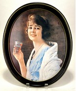 Vintage 1973 COCA COLA oval tin serving tray – Flapper Girl Retro 1923 R... - €12,27 EUR
