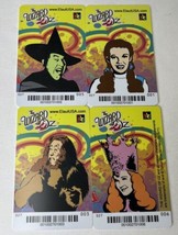 Dave and Busters The Wizard of Oz Arcade Coin Pusher Game Cards lot of 4 - £7.60 GBP