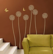 Flower Allium Gladiator, DIY Reusable stencils for wall decor - $24.95