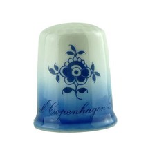 Thimble Sewing Royal Copenhagen Porcelain Denmark Blue Floral Gold Crown... - £10.88 GBP