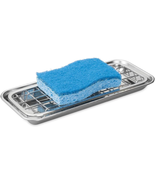Idesign Gia Polished Stainless Steel 2-Piece Soap and Sponge Tray - 1.25... - £16.89 GBP