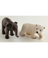 Schleich Animal Figures Polar Bear Cub Elephant Calf Realistic Lifelike ... - $372.70 MXN