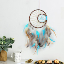 Sun And Moon Dream Catcher Pendant Woven Feather Ornaments Decorative Simple And - £8.64 GBP+