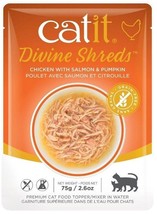 Catit Divine Shreds Chicken with Salmon and Pumpkin - £20.60 GBP
