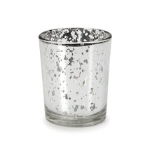 Darice David Tutera Silver Spot Plating Glass Votive Candle Holder - $16.94