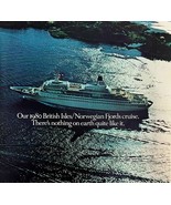 Royal Viking Line Fjords Cruise Ship 1980 Advertisement Vintage Nautical... - $29.99