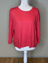 sundry NWOT women’s 3/4 sleeve t shirt Size 1 Pink M9 - £23.43 GBP
