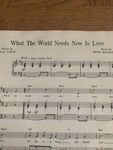 What The World Needs Now Is Love Sheet Music - £38.79 GBP